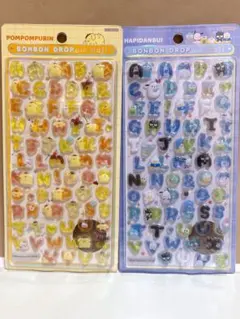 正規品 ボンボンドロップシール　サンリオ文字 はぴだんぶい ポムポムプリン