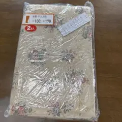 花柄ポリエステルカーテン 100x178cm 2枚入