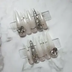 ネイルチップ ベイビーブーマー ギャルネイル ワンホン スナ系 ちゅるん 地雷