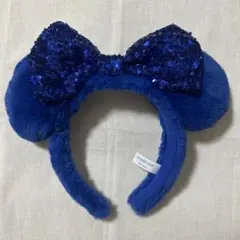 ミニーちゃんモコモコスパンコールリボンカチューシャ