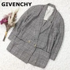 GIVENCHY グレンチェック シルク55% ジャケット オーバーサイズ Mのサムネイル