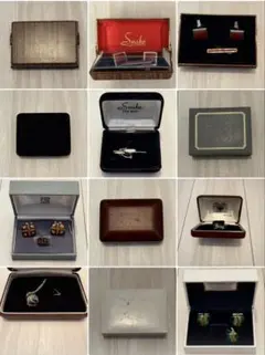 カフスボタン タイピン まとめ売り ヴィンテージ 箱付き 5点セット