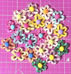 【新品①】デコパーツ プラパーツ デカパ フラワー 花 20個 まとめ売り