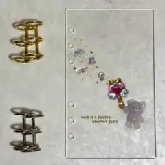 ✨しい様専用✨A6 アクリルレジンバインダー　リング付き　韓国　貯金