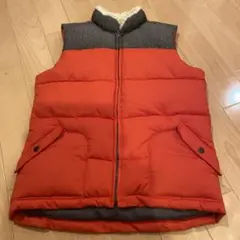 【未使用】オレンジ キルティングダウンベスト GapKids 150