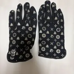 PUNK DRUNKERS 手袋　メンズ 手袋 総柄 ブラック