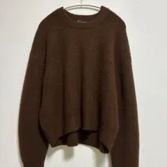 フワフワHugmeアゼクループルオーバー EiiS グローバルワーク ブラウン