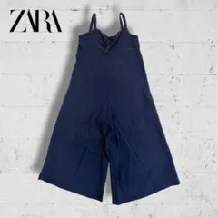 ZARA サロペット オールインワン ネイビー M