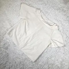 ディスコート【M】半袖ブラウス ラグラン 落ち感 きれいめ アイボリー