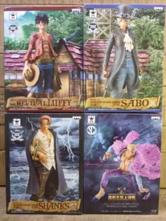 未開封 ワンピース ルフィ サボ シャンクス ドフラミンゴ MSP ４体セット