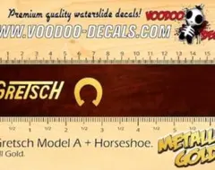 GRETSCH グレッチ　ロゴ ステッカー ゴールド