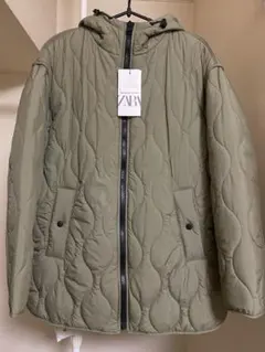 キルティングジャケット フード