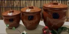 未使用/特価❕常滑焼/山源窯/かめ/3サイズ/３個セット　甕/壷/調味料入れのサムネイル