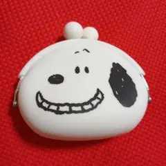 スヌーピー シリコンがま口 財布 ホワイト
