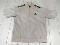 adidas ゴルフウェア ハーフジップ 半袖 メンズ S