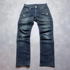【Lee】RIDERS W28 シンチバック 立体裁断 ストレッチ ジップ ヒゲ
