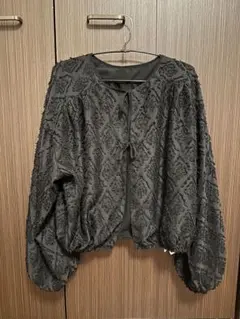 ニコアンド　nico and… ボリューム　ブラウス　前後2way カーディガン