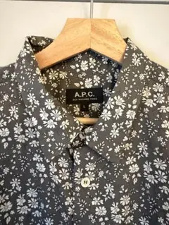A.P.C. 花柄 半袖シャツ グレー Lサイズのサムネイル