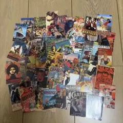 ヴィンテージ風 ポストカード まとめ売り 大量 レトロ 映画 広告コラージュ素材