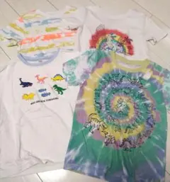 恐竜柄半袖Tシャツ4枚セット　120