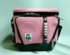 CHUMS カメラバッグ ピンク×グリーン