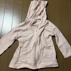 フード付きピンクトレーナー 90cm