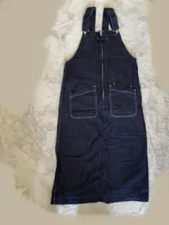 RAGEBLUEジャンスカ　デニムサロペットスカート インディゴ