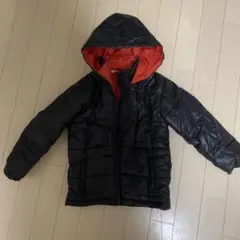 フード付きジャンパーサイズ110 黒/赤