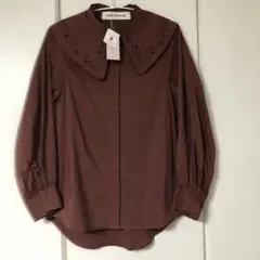 2way ブラウス　襟取り外せる　シンプル