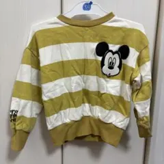 breezeブリーズ ミッキーマウス ストライプ トレーナー 110cm キッズ