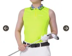 VIVA HEART ビバハート ハーフジップ ノースリーブポロシャツ