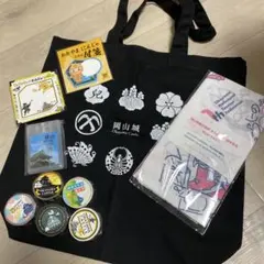 岡山県　手拭い　付箋　マスキングテープ　アルコールスプレー　岡山城　エコバッグ