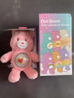 プラザ限定 ケアベア シークレットライトキーリング 薄ピンク