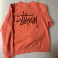 Stussy オレンジ スウェットトレーナー【海外限定カラー】