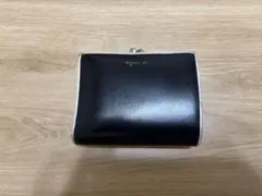 アニエスベー　がま口　二つ折り財布 箱付き