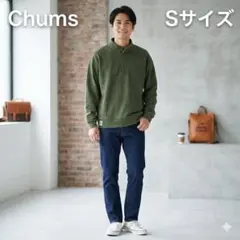 CHUMS チャムス ハリケーントップ スウェット 緑 旧タグ 希少USA製のサムネイル