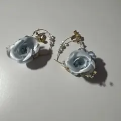 薔薇のイヤリング