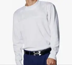 アンダーアーマー　ポロシャツ UAワッフル ロングスリーブ モックネック　XL