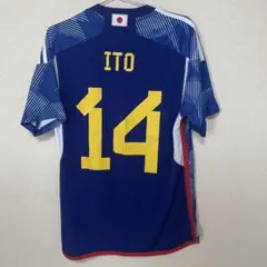 【正規品】日本代表 伊東純也 14 2022 カタールW杯 ホーム XL 正規品のサムネイル