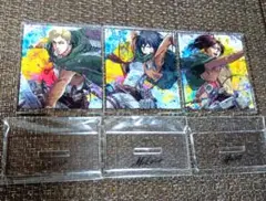 進撃の巨人 トレーディング grunge CANVAS アクリルスタンド 3点