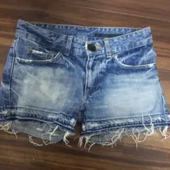 デニムショートパンツ　DEARA　 サイズ36 ダメージ加工