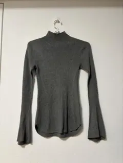【美品】ユニクロ マメクロゴウチ 3Dリブハイネックセーター S Gray