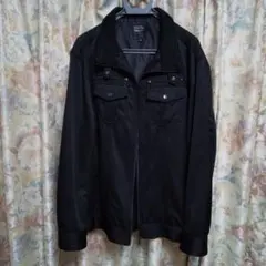 紳士 ブルゾン 黒 ライダース風 大きいサイズ 4L カジュアル ビジネス