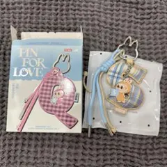 ラブブ アルファベットペンダント イニシャルキーチェーン 【Ｓ】