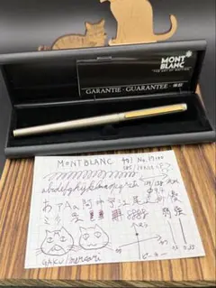 レア MONTBLANC 万年筆 チタノ NO.17100 チタングレー 585のサムネイル