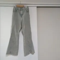 美品　GU150cmフレアーデニム