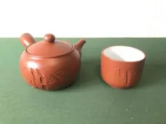 茶器揃 梅盾作 急須&湯呑5客セット 未使用品