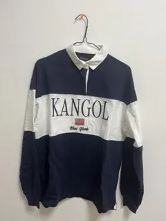 KANGOL ネイビー ホワイト ポロシャツ