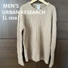 メンズURBAN RESEARCH カシミヤ混ニットハミルトンラムセーター