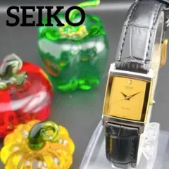 【希少・美品】セイコー エクセリーヌ ゴールド クォーツ レディース腕時計